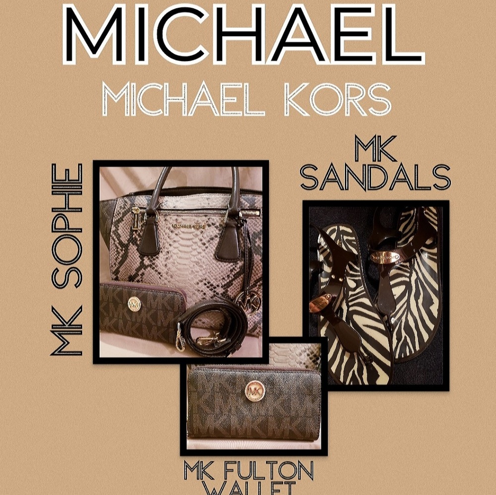 🔥MICHAEL KORS TRIPLE PLAY🔥Satchel/Wallet/Sandals